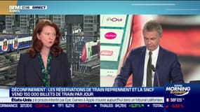 Anne Pruvot (Directrice générale de e. Voyageurs, filiale numérique de SNCF Voyageurs): "Vendredi, on sera à 80% (des plans de transport) et pour les ponts à 100% environ"