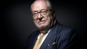 Photo d'archives de l'ancien président du Front national Jean-Marie Le Pen à Saint-Cloud (Hauts-de-Seine) le 27 janvier 2016