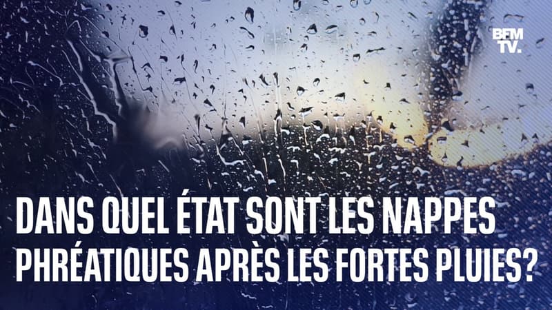Sécheresse: dans quel état sont les nappes phréatiques françaises après les fortes pluies?