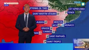Météo Côte d'Azur: soleil et quelques cumulus sur les reliefs ce jeudi, 35°C à Draguignan et 30° à Nice