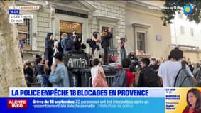 Mobilisations : la police empêche 18 blocages en Provence