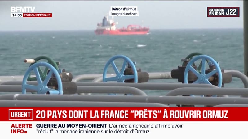 Guerre au Moyen-Orient: une vingtaine de pays, dont la France, "prêts à contribuer aux efforts" nécessaires pour la réouverture du détroit d'Ormuz