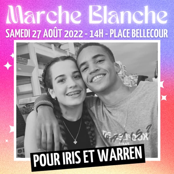 La marche blanche pour Iris et Warren aura lieu samedi 27 août à Lyon.