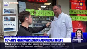 "Une journée noire pour les patients": le président du syndicat des pharmaciens des Alpes-Maritimes appelle les patients à reporter leur venue en pharmacie à vendredi en raison de la grève