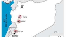 LES CHARS DE L'ARMÉE SYRIENNE TOUJOURS DÉPLOYÉS DANS PLUSIEURS VILLES