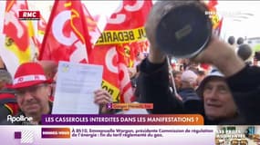 Les casseroles interdites dans les manifestations ? 