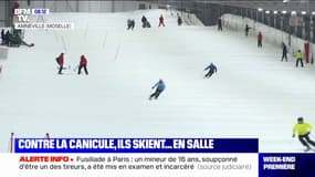Contre la canicule, ils skient en salle