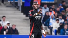 Moussa Niakhaté lors du match de Ligue 1 entre Lyon et Marseille, le 2 février 2025