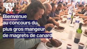 On était au concours du plus gros mangeur de magrets de canard