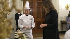 En images, les préparatifs du premier dîner d'État de la présidence Trump par son épouse Mélania