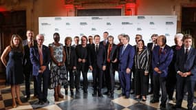 Emmanuel Macron a dîné avec plusieurs personnalités mercredi à Lyon.