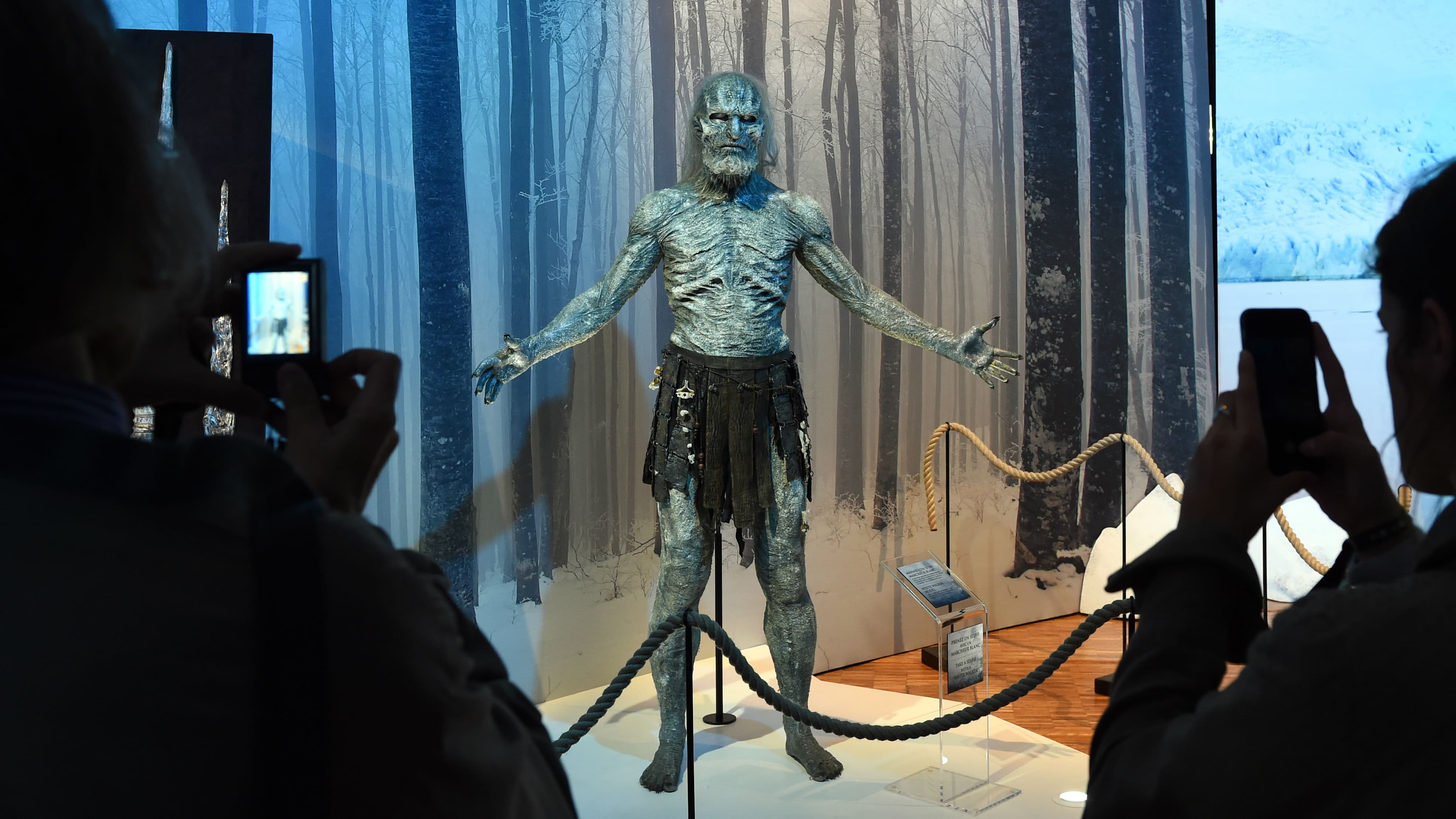 Un White Walker à l'exposition "Game of Thrones".