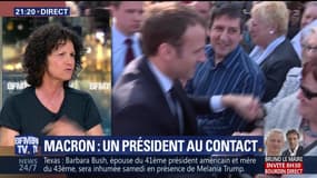 Emmanuel Macron: un président au contact