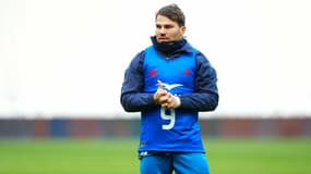 Antoine Dupont à l'entraînement du XV de France le 30 janvier 2025