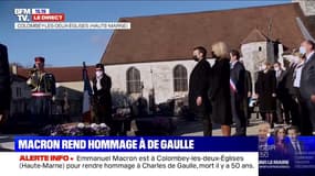 Emmanuel Macron s'est recueilli sur la tombe du général de Gaulle