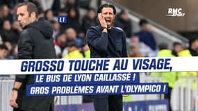 OM - OL : Le bus de Lyon caillassé, Grosso touché au visage et très choqué