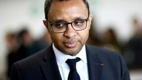 Le ministre de l'Education nationale, Pap Ndiaye, le 28 février 2023 à Jarnac (Charente)