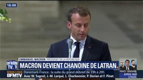 Macron devient chanoine de Latran: "Nous voulons approfondir nos relations avec le Saint-Siège"