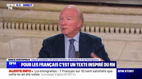 Loi immigration: "Les Républicains ont démontré leur expérience, leurs compétences et leur cohérence", affirme Brice Hortefeux (député européen LR et ancien ministre de l'Intérieur)