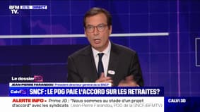 Accord sur les fins de carrière: "On ne peut pas reprocher à la SNCF d'avoir un dialogue social intelligent et pertinent", estime Jean-Pierre Farandou