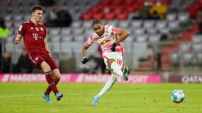 Christopher Nkunku (Leipzig) face au Bayern, le 5 février 2022
