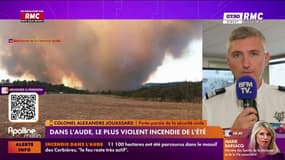 Incendies dans l'Aude : Il faut "rester chez soi, se confiner, fermer les fenêtres ainsi que mettre des linges humides pour éviter toute propagation", explique le colonel Alexandre Jouassard, porte-parole de la sécurité civile