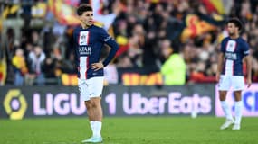 Le jeune espoir du PSG Ismaël Gharbi face à Lens le 1er janvier 2023