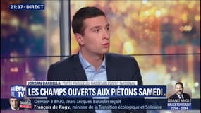 Gilets Jaunes: pour Jordan Bardella, "les demandes de manifestation sur les Champs-Elysées doivent être étudiées"