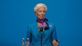 La directrice du Fonds monétaire international, Christine Lagarde, lors d'une conférence de presse en septembre 2016