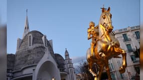 La statue de Jeanne d'Arc à Nice.