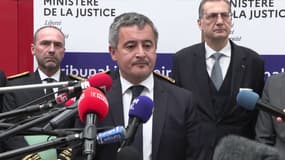 Le ministre de la Justice, Gérald Darmanin, en visite à Marseille le jeudi 2 janvier 2024.