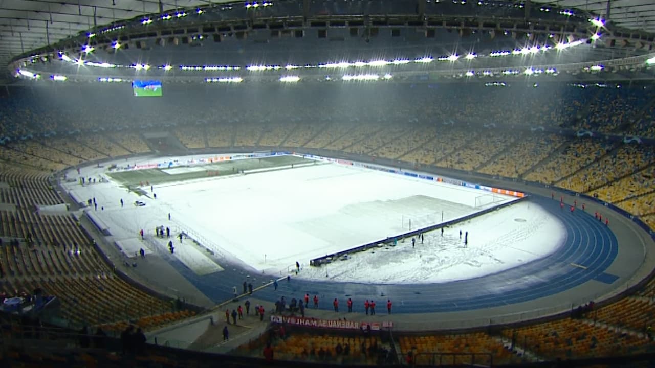 Le stade olympique de Kiev avant le match contre le Bayern Munich, le 23 novembre 2021