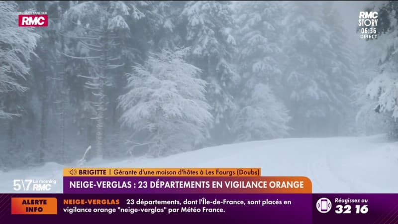 Neige-Verglas : 23 départements en vigilance orange