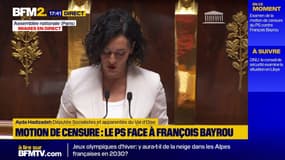 Ayda Hadizadeh (PS): "Nous votons la censure car nous voulons un autre avenir"