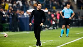 Xavi lors de la finale de la Supercoupe d'Espagne perdue par le Barça contre le Real Madrid (4-1), le 14 janvier 2024