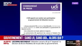 L'Union des démocrates et indépendants (UDI) annonce apporter "son soutien sans participation" au gouvernement de Sébastien Lecornu 