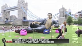 Mystère autour d'une statue géante de Jeff Goldblum en plein Londres