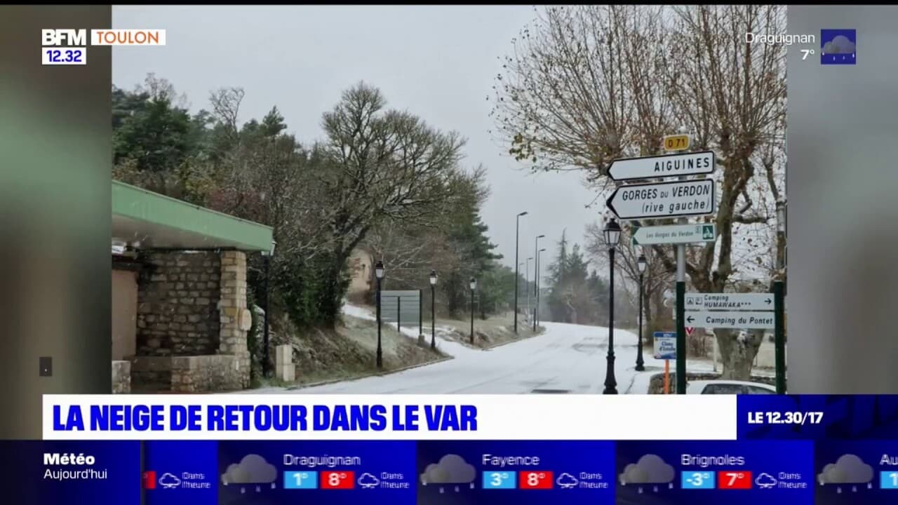 La neige a fait son retour dans le Var en ce début de semaine