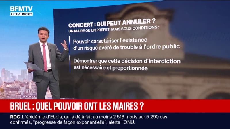 Annulation des concerts de Patrick Bruel: quels pouvoirs ont les maires face à la loi ?