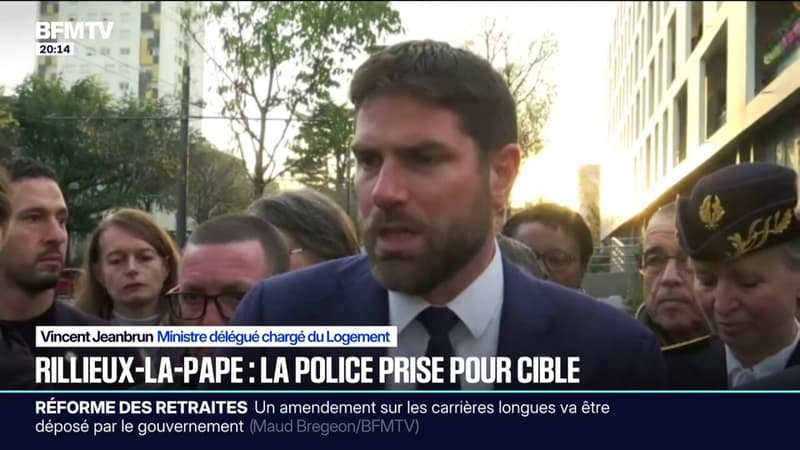 Rillieux-la-Pape: "On ne cédera pas à la violence", a déclaré Vincent Jeanbrun, ministre délégué chargé du Logement, en déplacement sur place
