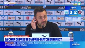 Ligue 1: la réaction de Roberto De Zerbi après OM-Toulouse