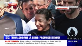 "C'est du bonheur !": Anne Hidalgo s'exprime après sa baignade dans la Seine à 9 jours des JO de Paris