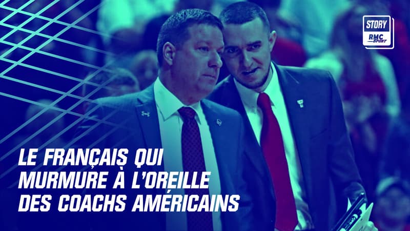 Max Lefèvre (à droite) avec Chris Beard à Texas Tech