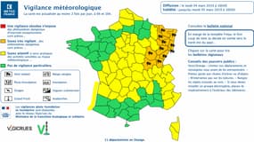 Vigilance orange pour vents violents sur 11 départements
