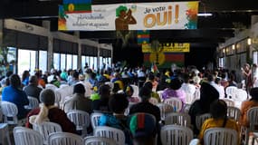 Plusieurs centaines de personnes ont participé mardi à Nouméa au meeting final du FLNKS.
