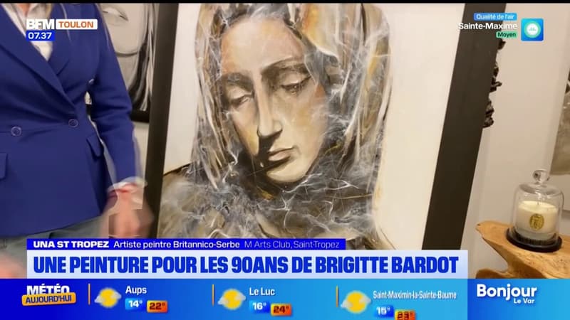 Regarder la vidéo Saint-Tropez: une peinture pour célébrer les 90 ans de Brigitte Bardot