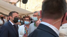 Le président de la République Emmanuel Macron en déplacement à Martel (Lot), le 3 juin 2021.