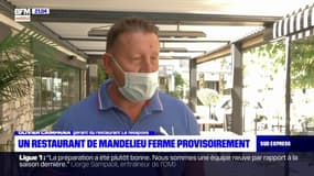 A Mandelieu, un restaurant ferme provisoirement après plusieurs cas de Covid-19