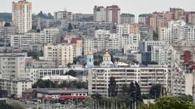 La ville de Belgorod, en Russie, près de la frontière ukrainienne - Image d'illustration 