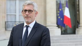 Le président de la Fédération hospitalière de France (FHF), Frédéric Valletoux, dans la cour du palais de l'Elysée, le 18 septembre 2018